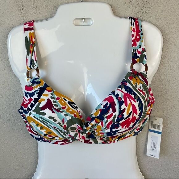NWT Anne Cole Bikini Top Size 38D/36DD - Picture 1 of 5